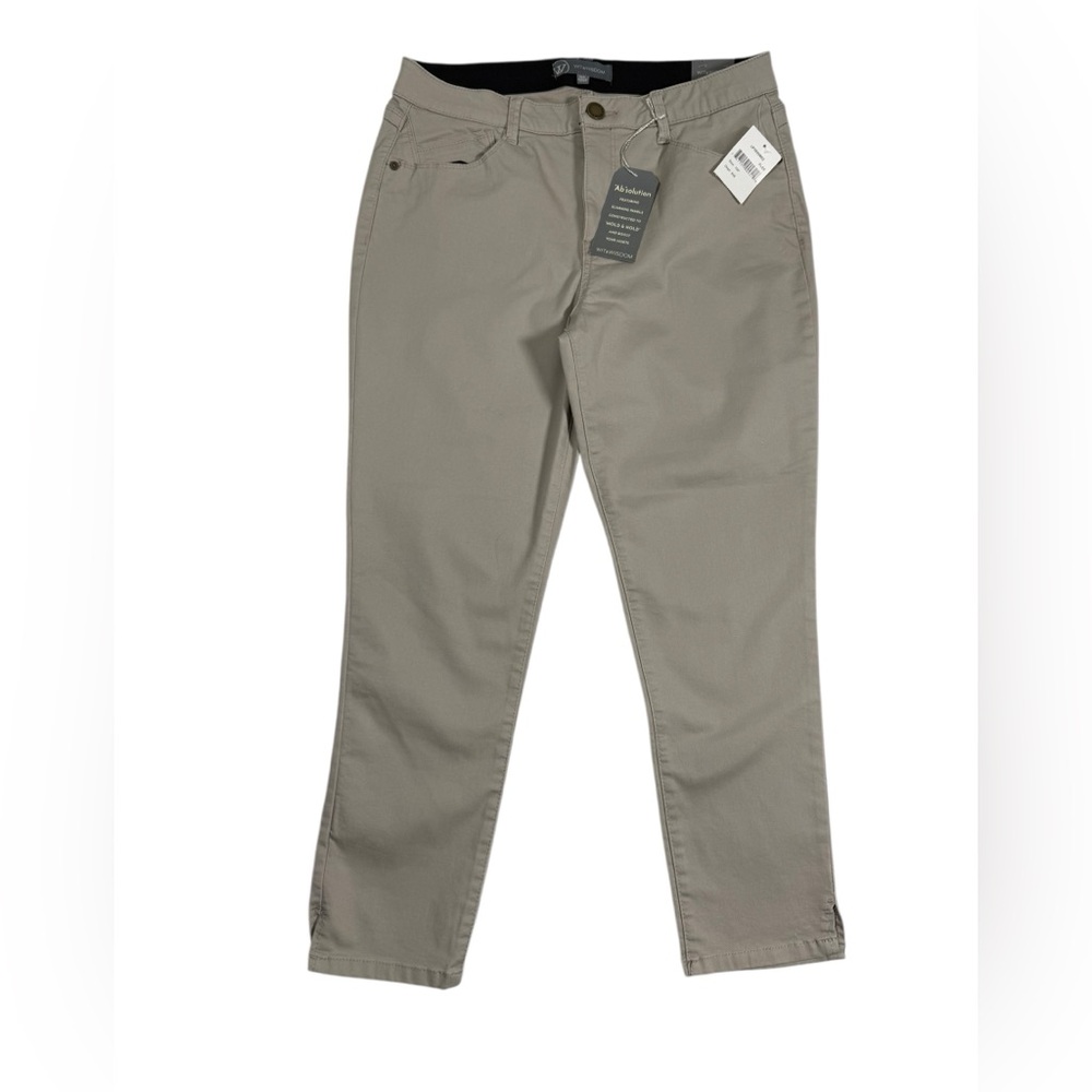 Wit & Wisdom Ab Solution High Rise Ankle Skimmer Pants 10P Stretch Slimming NWT